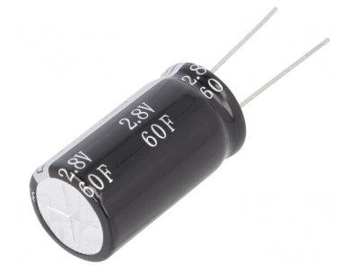 Supercondensator THT 60F 2.8V 18x34mm foto