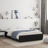 Gossi cadru de pat cu sertare, negru, 120x200 cm, lemn prelucrat