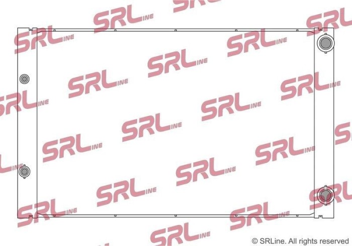 Radiator Audi A8 03-10, motor: 3.7 V8, 4.2 V8, intrare/iesire conectare rapida, 715x478x40, SRLine, Aluminiu/ Plastic brazat, 4E0121251C; 4E0121251E