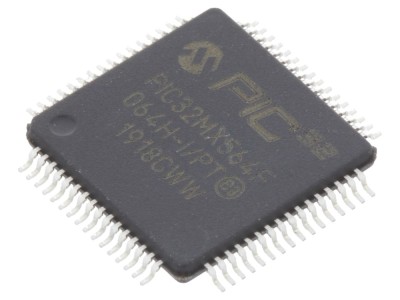 Microcontroler PIC32 64kB, TQFP64 foto