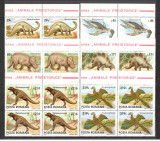 Romania.1993 Animale preistorice bloc 4 DR.605, Nestampilat