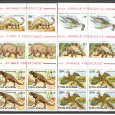 Romania.1993 Animale preistorice bloc 4 DR.605