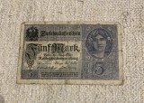 Bancnota 5 mărci 1917 Germania
