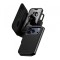 Husa MagSafe pentru Apple iPhone 17 Pro, PanzerGlass, Care Feature Tango Two-in-One, Neagra