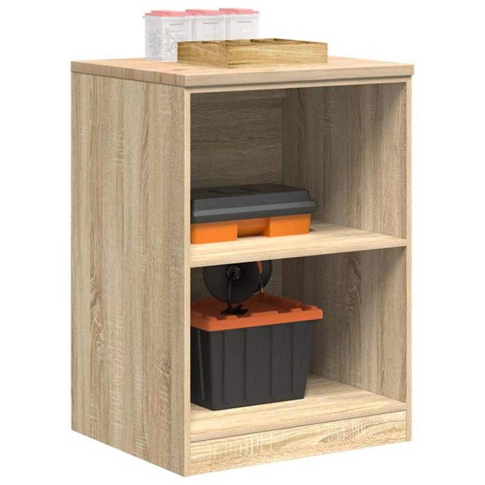 Dulap depozitare garaj Stejar Sonoma 60x51x85 cm lemn masiv pin