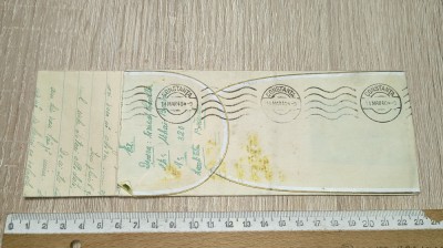 PLIC SCRISOARE ANII 40 TIMBRATA , STAMPLIBE BRAILA / CONSTANTA foto