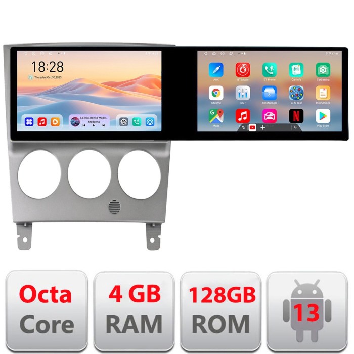 Navigatie Subaru Impreza 2002-2007 Edotec 2 ecrane 8 core 4+128 21.6 inch Incell android Wifi 5Ghz gps internet KIT-impreza2002 CarStore Technology