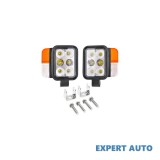 Set faruri universale tractor stanga si dreapta cu led 10-80v, temperatura culoare 6000k, pozitii 3w led si semnalizare 3w led breckner bk69132 Alta m, Array