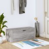 Gossi pantofar de perete, gri sonoma, 100x35x38 cm, lemn prelucrat