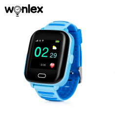 Ceas Smartwatch Pentru Copii Wonlex KT02 cu Functie Telefon, GPS, 3G, Camera, IP67, Android - Albastru foto