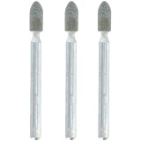 Dremel 26153322JA - Set pietre polizoare de carbura de siliciu diametru 3.2 mm 3 bucati