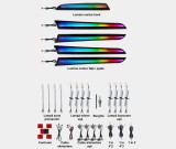 Lumini ambientale dedicate Audi A5 8T 2008-2017, RGB Acrilice 17 in 1 Dinamice cu efect symphony, Control din Aplicatie Bluetooth Buton