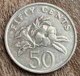 C50 - Moneda foarte veche - Singapore - 50 centi - 1997