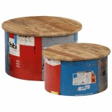 Cumpara ieftin Masute de cafea, 2 buc., lemn masiv de mango