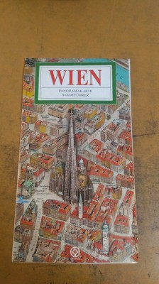 WIEN - Panoramakarte Stadtf&amp;uuml;hrer foto