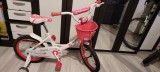 Bicicleta Copii cu Roti Ajutatoare Magellan Candy 16 alb-roz Cluj
