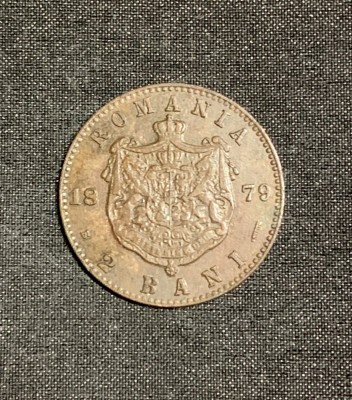Moneda 2 bani 1879 foto