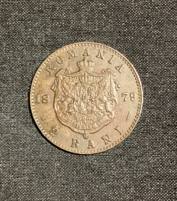 Moneda 2 bani 1879