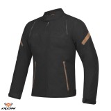 Geaca (jacheta) barbati pentru scuter - motocicleta Urban/Heritage Ixon mid-season model Striker Retro WP MS culoare: negru/maro Negru/maro M
