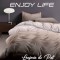Lenjerie de pat finet ,,enjoy life luna