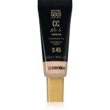 Dripping Gold CC Me In Mini Trial make-up cu textura usoara SPF 45 culoare Shortbread 2.5 5 ml