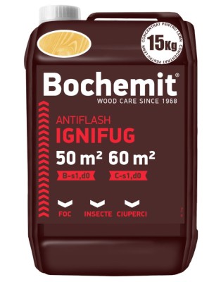 Solutie ignifugare lemn Bochemit Antiflash 15kg transparent B-s1 d0,C-s1 d0 foto