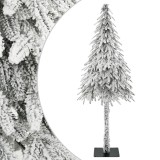 vidaXL Brad de Crăciun alb Alb PVC 150 cm Brad de Crăciun alb