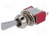 Intrerupator basculant, 2 pozitii, mod comutare ON-ON, SPDT, C&amp;K - 7101P3YZQE