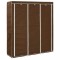 vidaXL Dulap cu bare și compartimente, maro, 150x45x175 cm, textil 282454