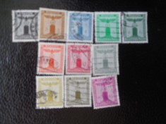 timbre deutsches reich -DIENSTMARKEN MI 144/54-SERIE COMPLETA-STAMPILATE foto