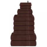 Gossi set prosoape frogn 12 piese, maro, 360 g/m2