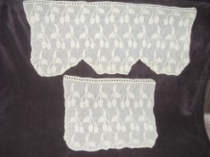 Set perdele crosetate manual foto