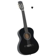 Chitară clasică pentru &icirc;ncepători și copii, negru, 3/4 36&quot;