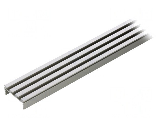 Profil aluminiu argintiu 1m pentru LED-uri