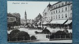 25 - Oradea Nagyvarad - Bemer ter / carte postala / trasuri, Circulata, Fotografie