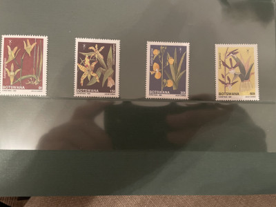 botswana - serie timbre flori nestampilata MNH foto