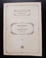 Boethius ?i Salvianus - Scrieri. Mangaierile filozofiei... (PSB 72) foto