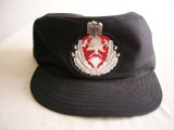 M1 2 - Sapca militara cu emblema brodata si insigna metalica - pompieri