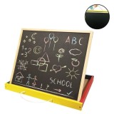 Tabla Dubla de Desen si Scris, cu Doua Fete, Pliabila, Tip Servieta, 3+ ani