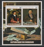 Burundi 1974 - Saptamana Internationala a Scrisorii S/S 1v MNH, Nestampilat