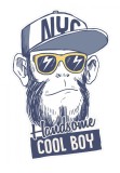 Sticker decorativ, Cool Boy, 70 cm, 1074STK, natura si peisaje