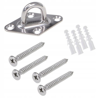Kit de fixare pentru prelate de soare sau hamace, otel, 9 elemente Household NewTrend foto