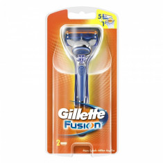 Aparat de ras Gillette Fusion manual, 5 lame, 2 rezerve incluse foto