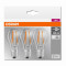 Set 3 becuri Led Osram, E27, 230V, 6.5W, 470 lumeni, lumina neutra (4000K), durata de viata 10.000 ore, clasa energetica A+