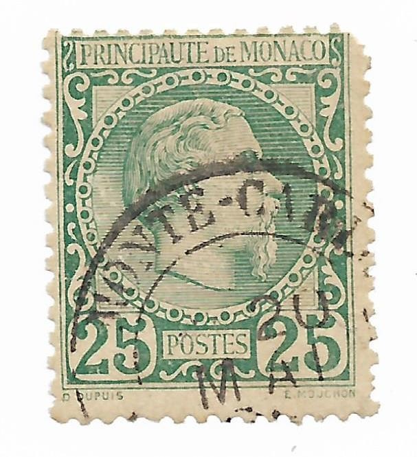 Monaco (1) - Printul Charles III, 1885 - valoare obliterata