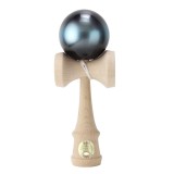 Jucarie de indemanare, din lemn, Ozora, Kendama, Albastru Galaxy, 18 cm