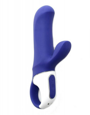 Vibrator Magic Bunny, Albastru, 17.5 cm foto