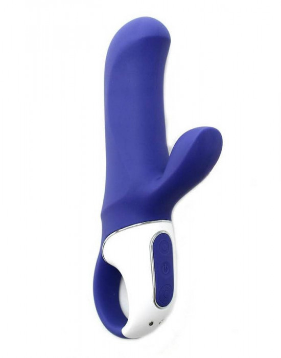 Vibrator Magic Bunny, Albastru, 17.5 cm