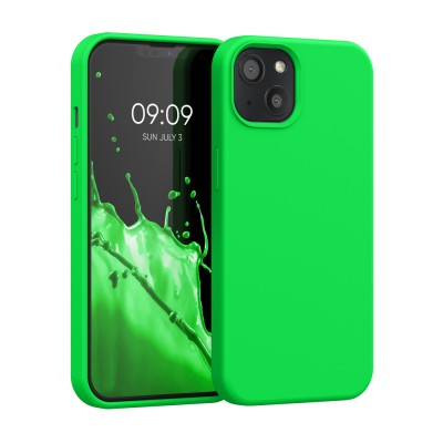 Husa Kwmobile pentru Apple iPhone 13, Silicon, Verde, 55878.44 foto