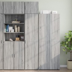vidaXL Dulap depozitare slim sonoma gri 45x42,5x225 cm lemn prelucrat 3281292
